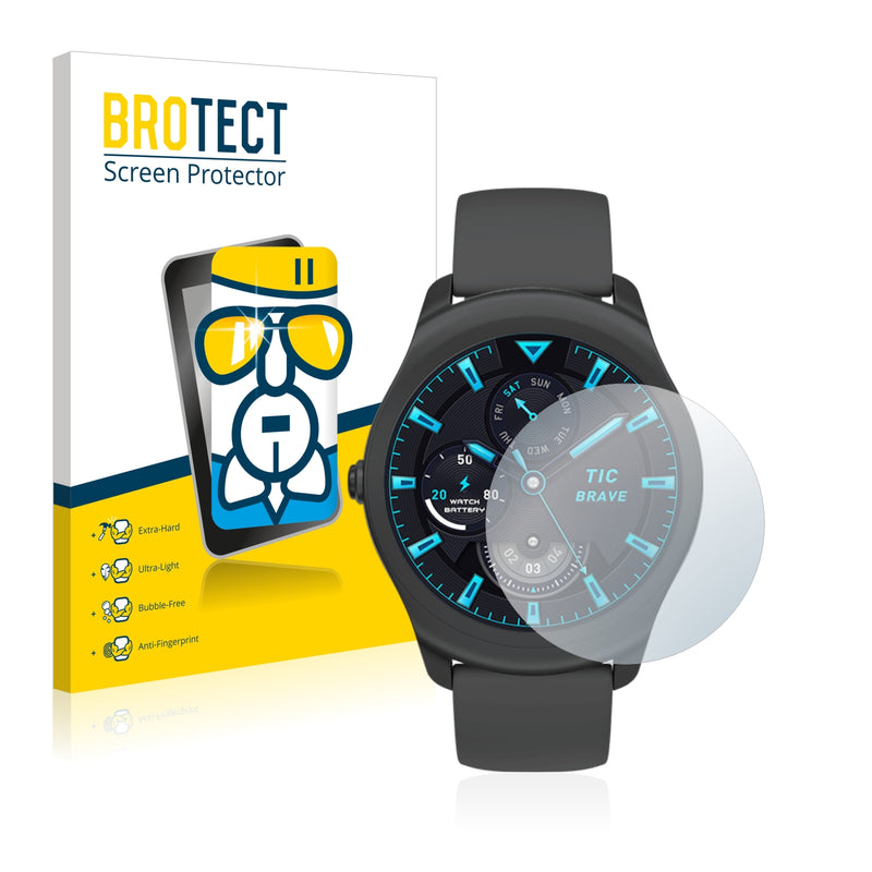 BROTECT AirGlass Glass Screen Protector for Mobvoi Ticwatch 2 (44 mm)