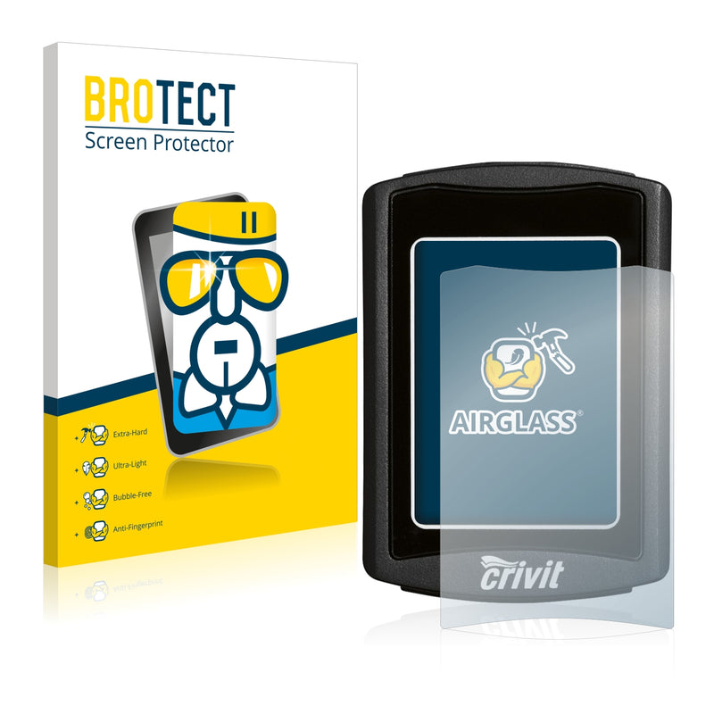 BROTECT AirGlass Glass Screen Protector for Crivit Fahrradcomputer