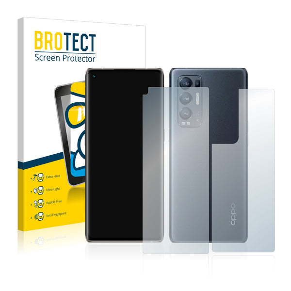 BROTECT AirGlass Glass Screen Protector for Oppo Find X3 Neo (Front + Back)