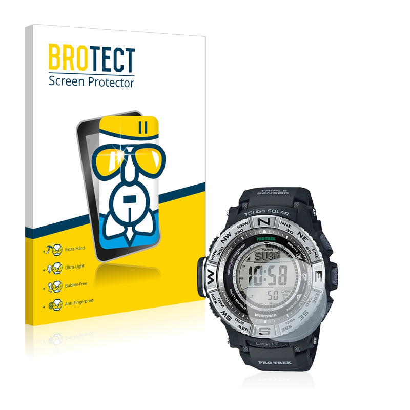 BROTECT AirGlass Glass Screen Protector for Casio Pro Trek PRW-3500-1