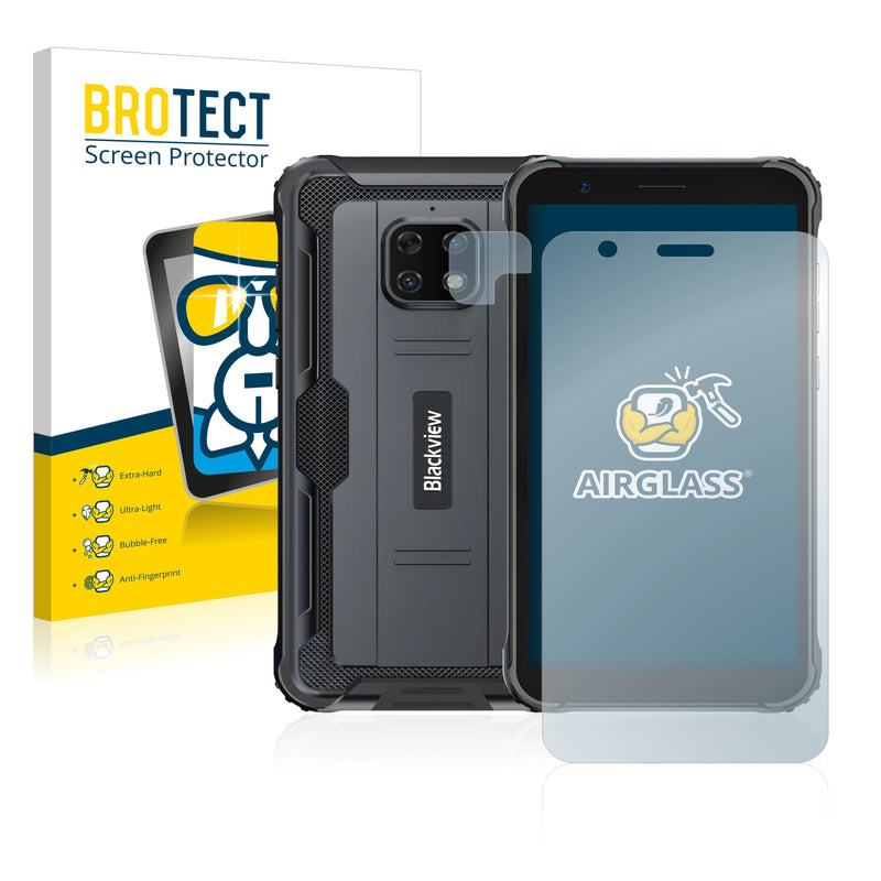 BROTECT AirGlass Glass Screen Protector for Blackview BV4900S (Front + cam)