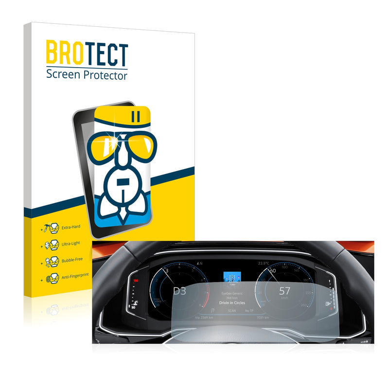 BROTECT AirGlass Glass Screen Protector for Volkswagen Polo 6 Digital Cockpit Pro