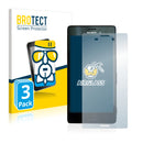 3x BROTECT AirGlass Glass Screen Protector for Sony Xperia M4 Aqua
