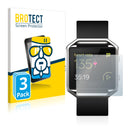 3x BROTECT AirGlass Glass Screen Protector for Fitbit Blaze