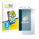 3x BROTECT AirGlass Glass Screen Protector for ZTE Blade L5 Plus