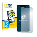 3x BROTECT AirGlass Glass Screen Protector for Apple iPhone X