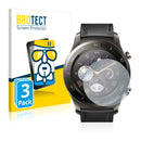 3x BROTECT AirGlass Glass Screen Protector for Huawei Watch 2 Classic