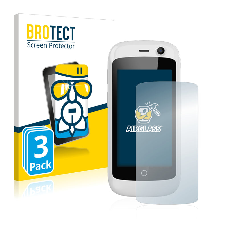 3x BROTECT AirGlass Glass Screen Protector for Unihertz Jelly Pro