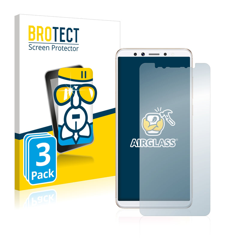 3x BROTECT AirGlass Glass Screen Protector for Lenovo K5 Pro