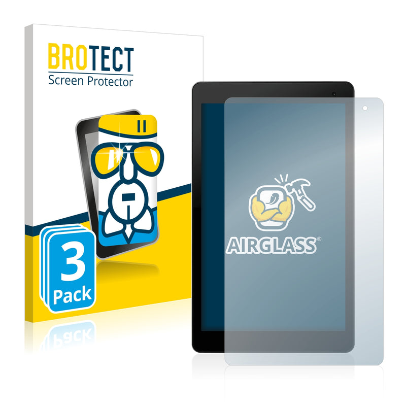 3x BROTECT AirGlass Glass Screen Protector for Medion Lifetab P10610