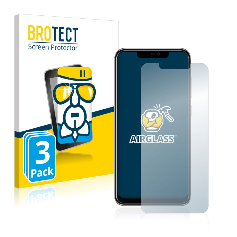 3x BROTECT AirGlass Glass Screen Protector for BLU Vivo XI+