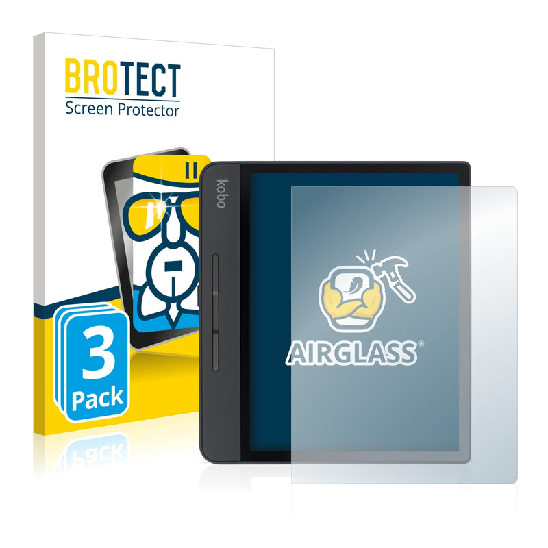 3x BROTECT AirGlass Glass Screen Protector for Kobo Forma