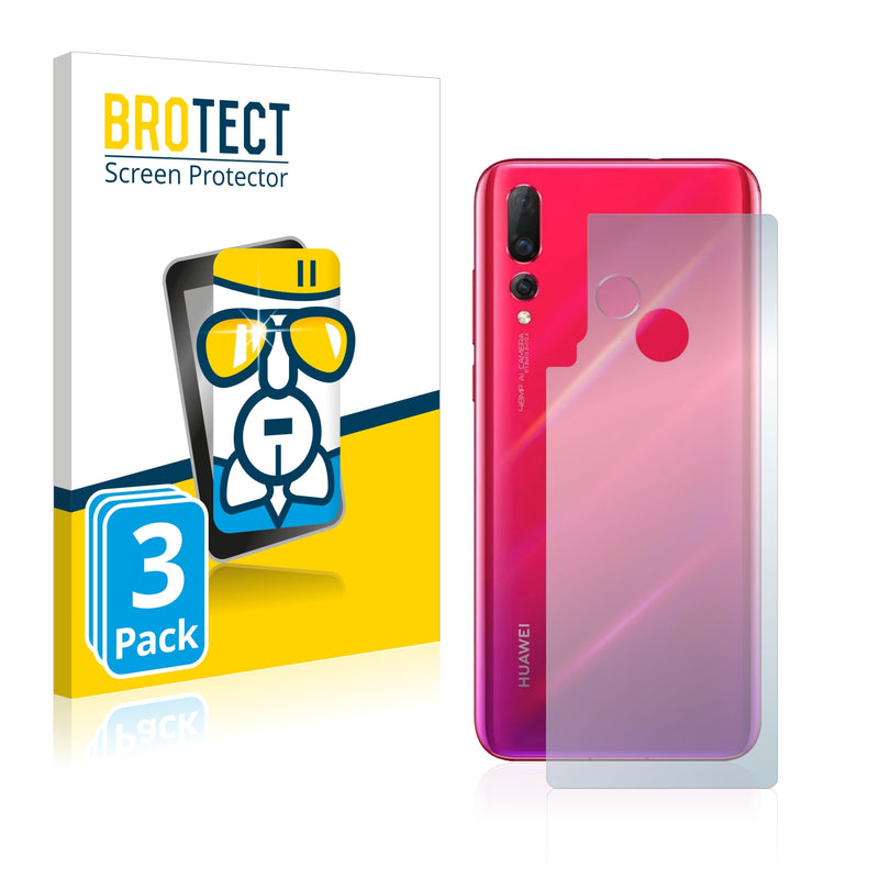 3x BROTECT AirGlass Glass Screen Protector for Huawei Nova 4 (Back)