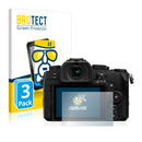 3x BROTECT AirGlass Glass Screen Protector for Panasonic Lumix DC-G91