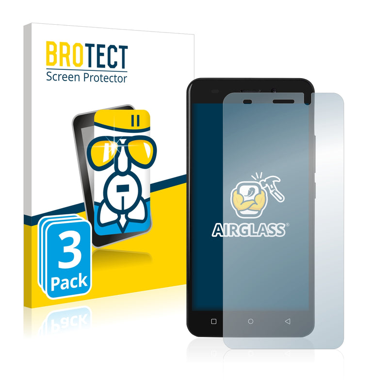 3x BROTECT AirGlass Glass Screen Protector for Swisstone SD 530