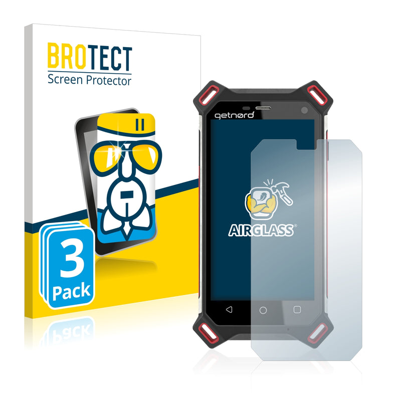 3x BROTECT AirGlass Glass Screen Protector for Getnord Lynx