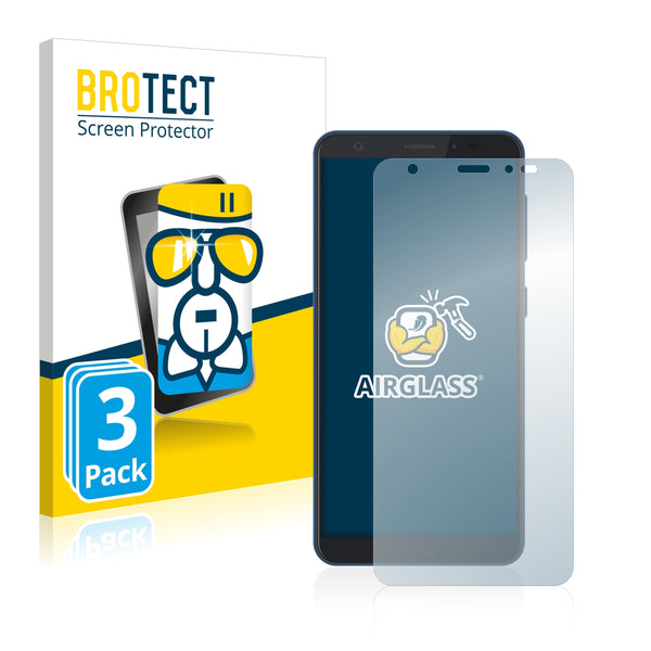 3x BROTECT AirGlass Glass Screen Protector for ZTE Blade A5 2019