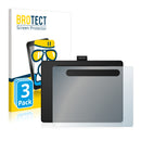 3x BROTECT AirGlass Glass Screen Protector for Wacom Intuos M