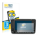 3x BROTECT AirGlass Glass Screen Protector for Volkswagen Tiguan 2007-2016 MFD 2 6.5