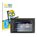 3x BROTECT AirGlass Glass Screen Protector for Volkswagen Polo 2009 RMT 400N