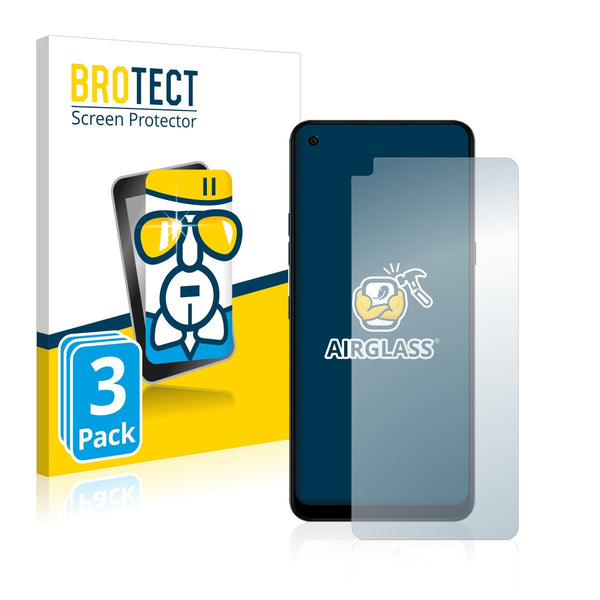 3x BROTECT AirGlass Glass Screen Protector for LG K51S