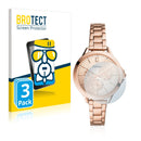 3x BROTECT AirGlass Glass Screen Protector for Fossil Hybrid Sadie
