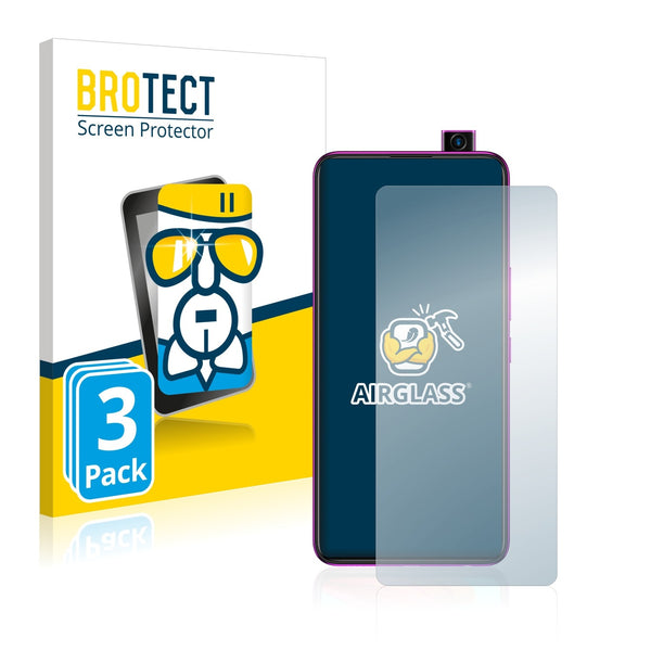 3x BROTECT AirGlass Glass Screen Protector for Infinix S5 Pro