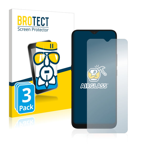3x BROTECT AirGlass Glass Screen Protector for Motorola Moto E7