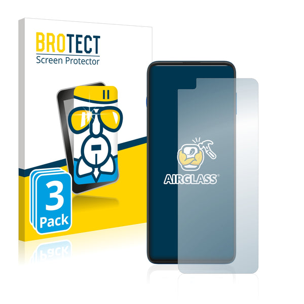 3x BROTECT AirGlass Glass Screen Protector for Motorola Moto G100