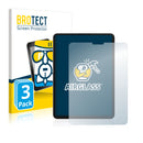 3x BROTECT AirGlass Glass Screen Protector for Apple iPad Pro WiFi Cellular 11 2021 (3rd generation)