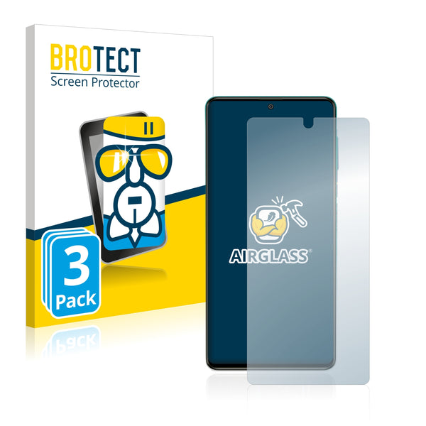 3x BROTECT AirGlass Glass Screen Protector for Samsung Galaxy M62 5G