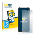 3x BROTECT AirGlass Glass Screen Protector for Umidigi Bison 2021