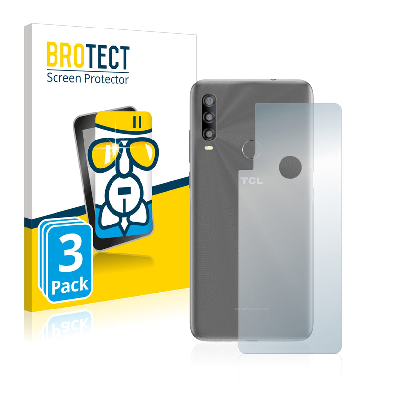 3x BROTECT AirGlass Glass Screen Protector for TCL L10 Pro (Back)