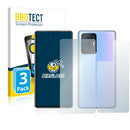 3x BROTECT AirGlass Glass Screen Protector for Xiaomi 11T Pro (Front + Back)