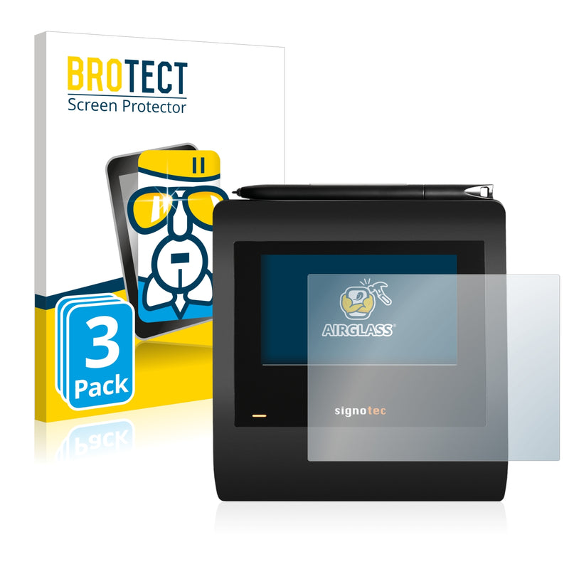 3x BROTECT AirGlass Glass Screen Protector for Signotec Zeta