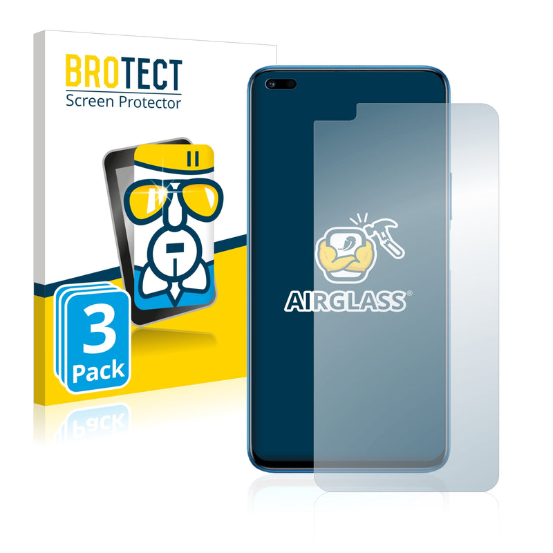 3x BROTECT AirGlass Glass Screen Protector for Honor 50 Lite