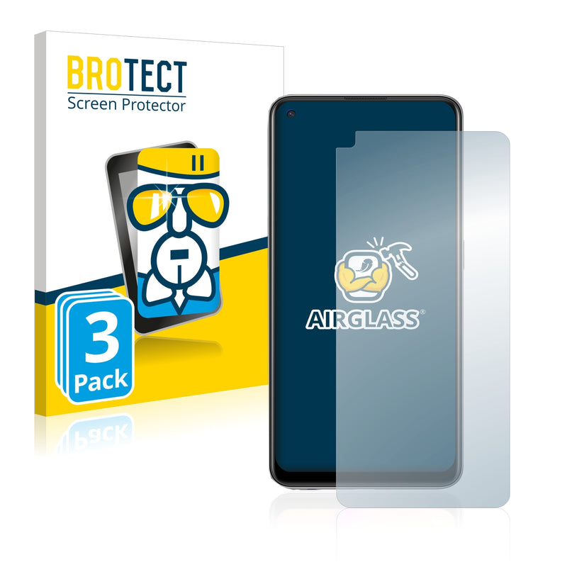 3x BROTECT AirGlass Glass Screen Protector for Oppo A95