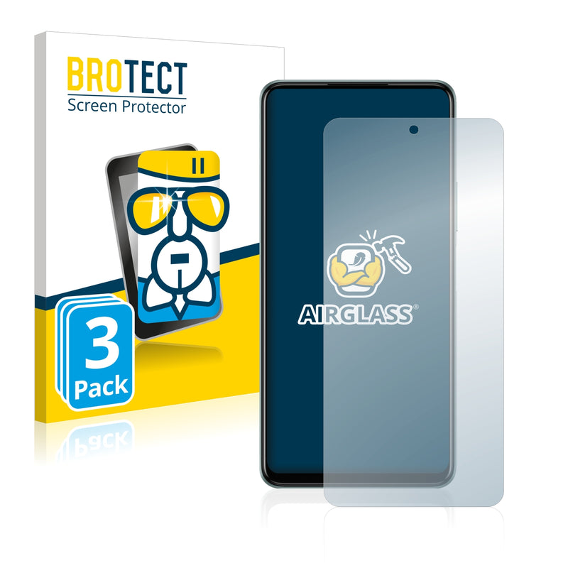 3x BROTECT AirGlass Glass Screen Protector for Infinix Note 11S