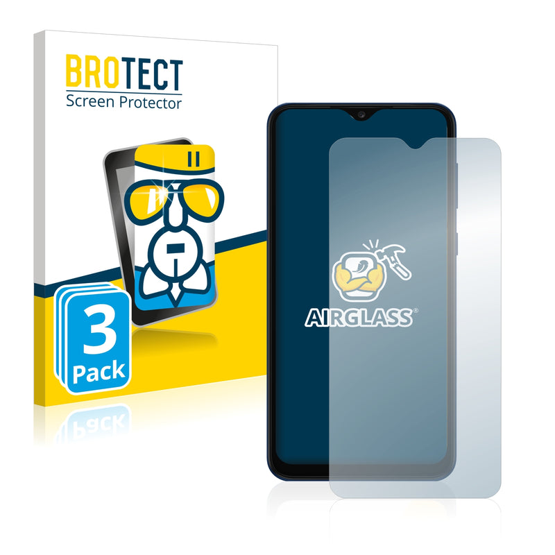 3x BROTECT AirGlass Glass Screen Protector for Samsung Galaxy A03 Core