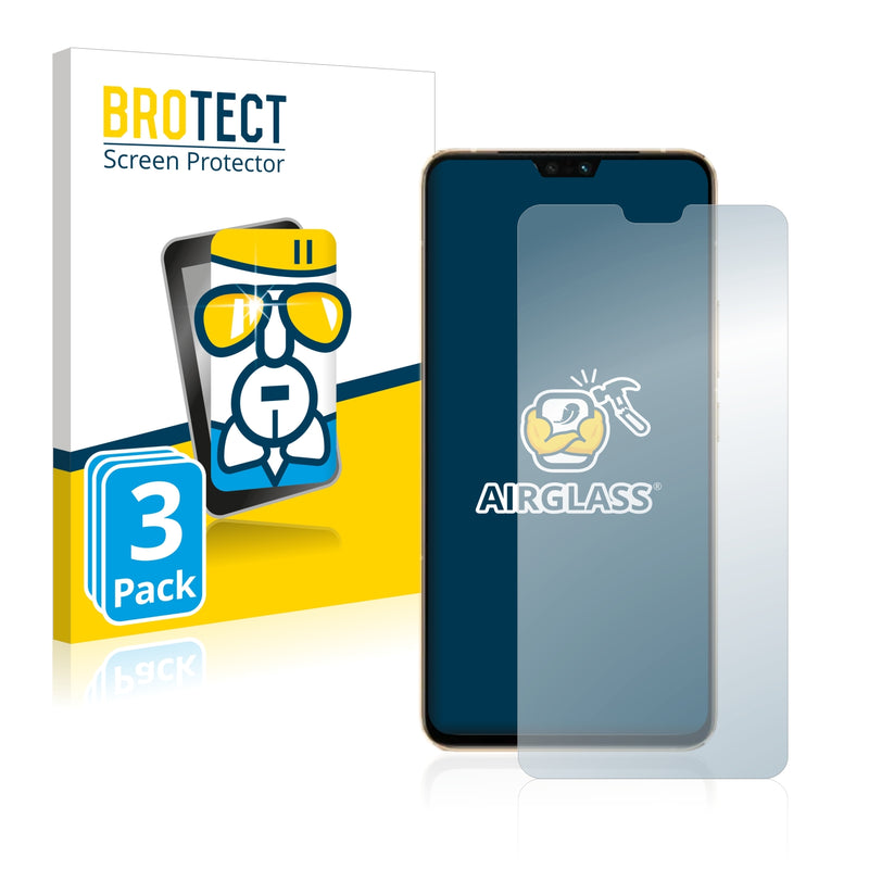 3x BROTECT AirGlass Glass Screen Protector for Vivo S12