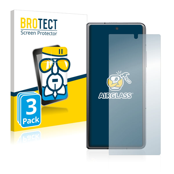3x BROTECT AirGlass Glass Screen Protector for Honor Magic V