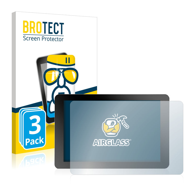 3x BROTECT AirGlass Glass Screen Protector for Wincomm Medico 101 10.1