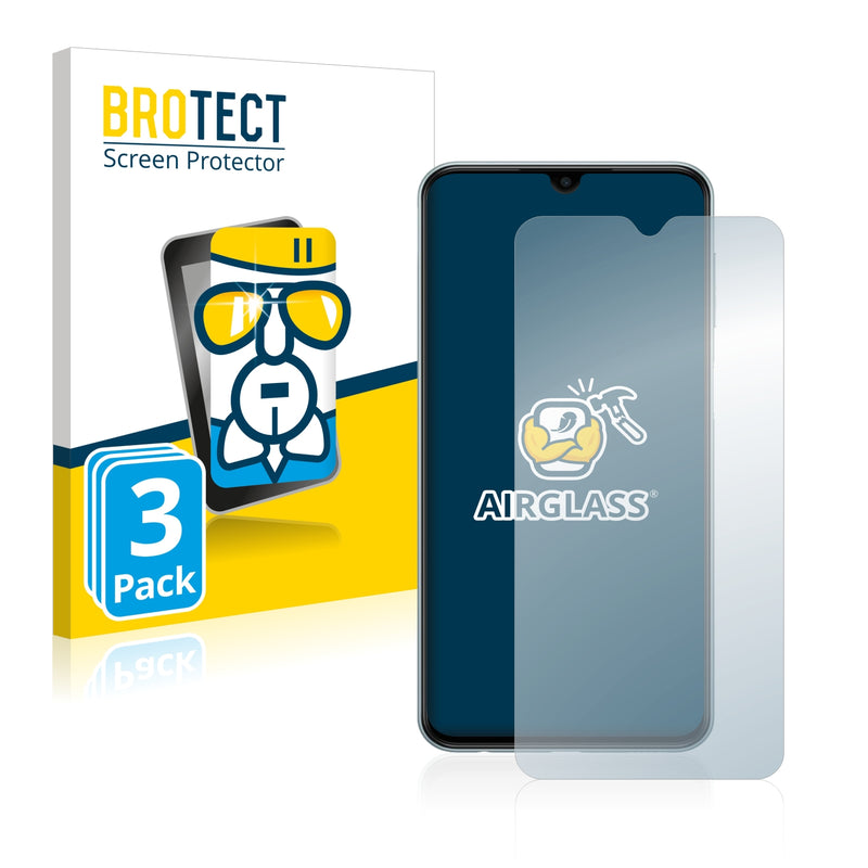 3x BROTECT AirGlass Glass Screen Protector for Samsung Galaxy M23