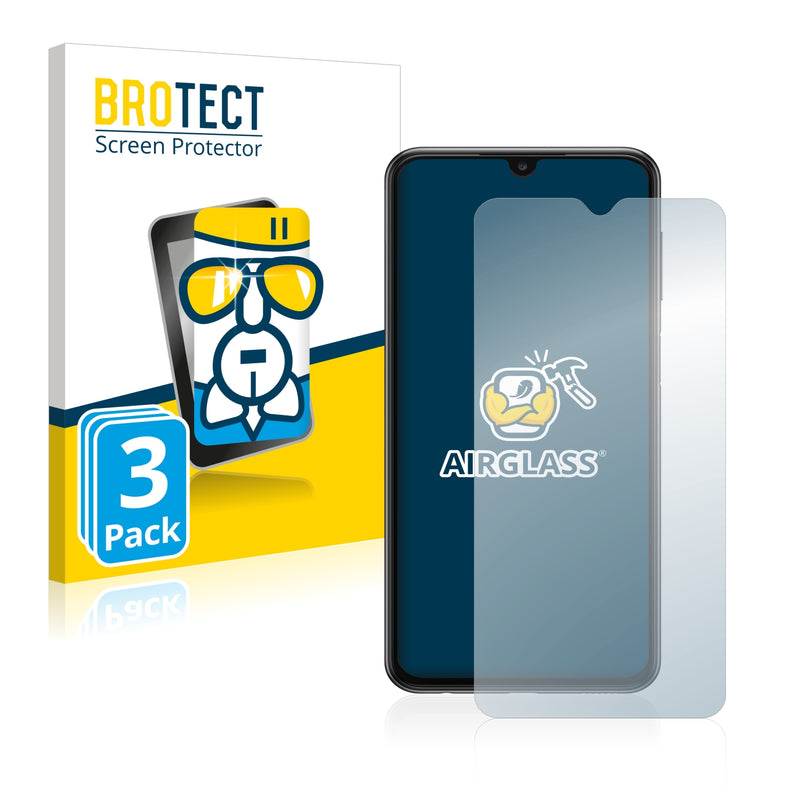 3x BROTECT AirGlass Glass Screen Protector for Samsung Galaxy A23