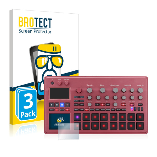 3x BROTECT AirGlass Glass Screen Protector for Korg electribe Sampler