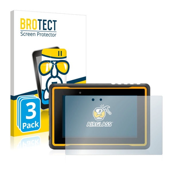 3x BROTECT AirGlass Glass Screen Protector for Getac ZX70 G2