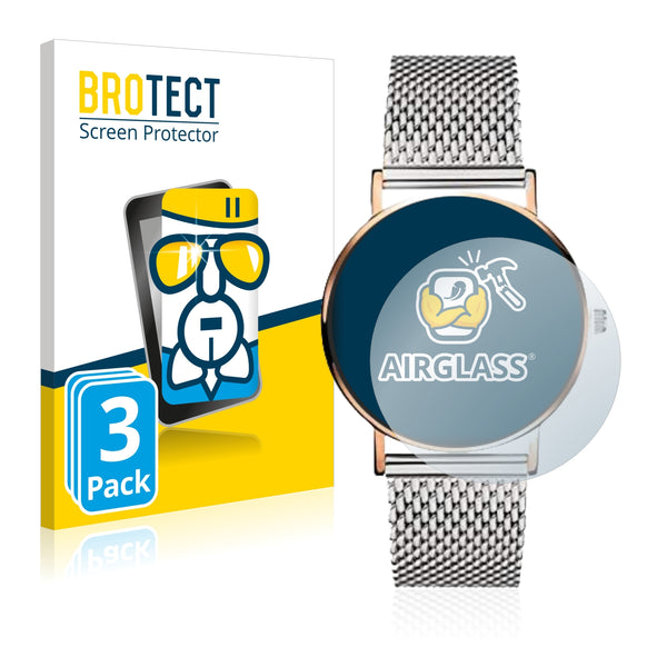 3x BROTECT AirGlass Glass Screen Protector for Liebeskind LT-0104-MQ