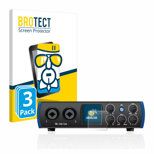 3X Nano Glass Screen Protectors for PreSonus Studio 24c