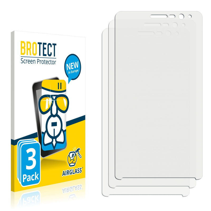 3x BROTECT AirGlass Glass Screen Protector for Beafon M5
