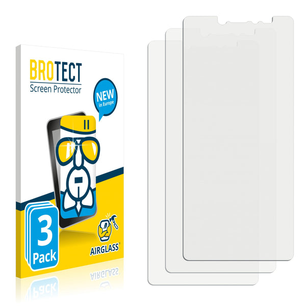 3x BROTECT AirGlass Glass Screen Protector for Wiko Y51